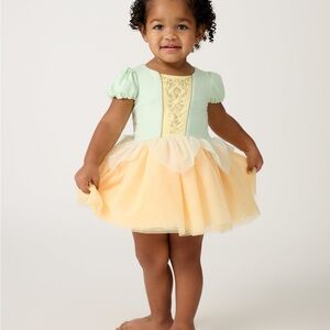 Little Sleepies Disney Princess Tiana Dress with Bodysuit 0-3 months NWT